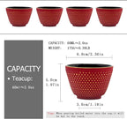 Japanese Cast Iron Tea Cups, Small and Heavy Teacups - Image 4