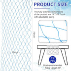 SATINIOR 12 Pcs 12 x 72'' Fishing Net Table Runner Party Decoration, Light Blue - Image 2