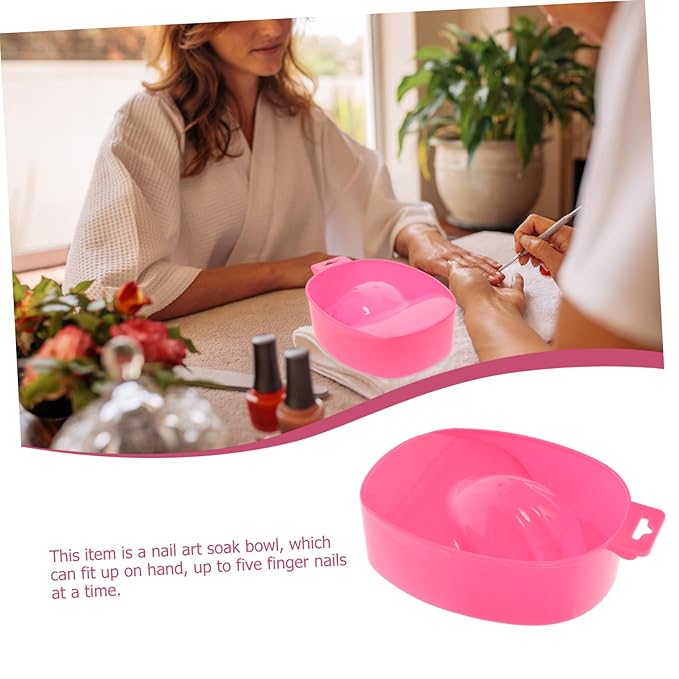 Nail Art Bowl Set 4pcs Practical Nail Care Bowl Soaking Tray for Home Salon