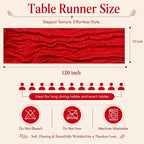 10 Pack Red Cheesecloth Table Runner 22 x 120 Inch Long Gauze Table Runner | - Image 2