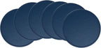 Set of 6 Leather Coasters, Round Coasters - Image 5