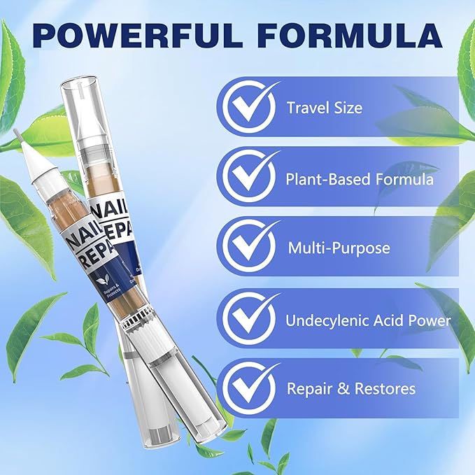 Toenail Treatment Extra Strength Pen for Toenail & Finger, More Pure Natural Plant Extracts, for Damaged Nail, Nail Repair Pen-4 pcs