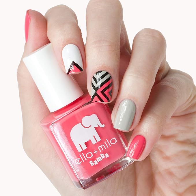 ella+mila Professional, Quick Dry, Long-Lasting & Chip-Resistant Pink Nail Polishes (Pinktini - 0.45 fl oz)