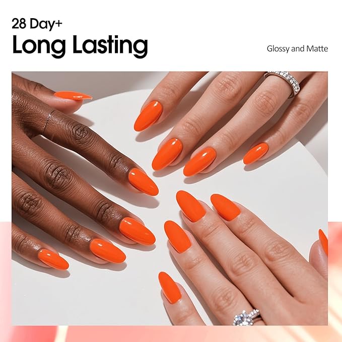 VENALISA Orange Gel Nail Polish 1 Pcs 10ML Soak Off UV Gel Salon Manicure DIY at Home Nail Art For Girls Women