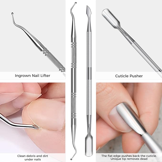 Toenail Clippers for Thick Toenails, Stocking Stuffers Gifts for Men Very Sharp Heavy Duty Toenail Clippers, Angled Head Toe & Slanted Nail Clipper
