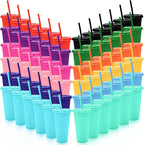 YOUKE OLA 72 Pack Glitter Plastic Cups by YOUKEOLA