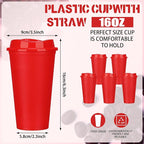 Domensi 15 Pack Reusable Plastic Coffee Cups - Image 2