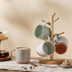 E-far Ceramic Coffee Mug Set of 4, 12oz Stoneware Coffee Cup - Image 8