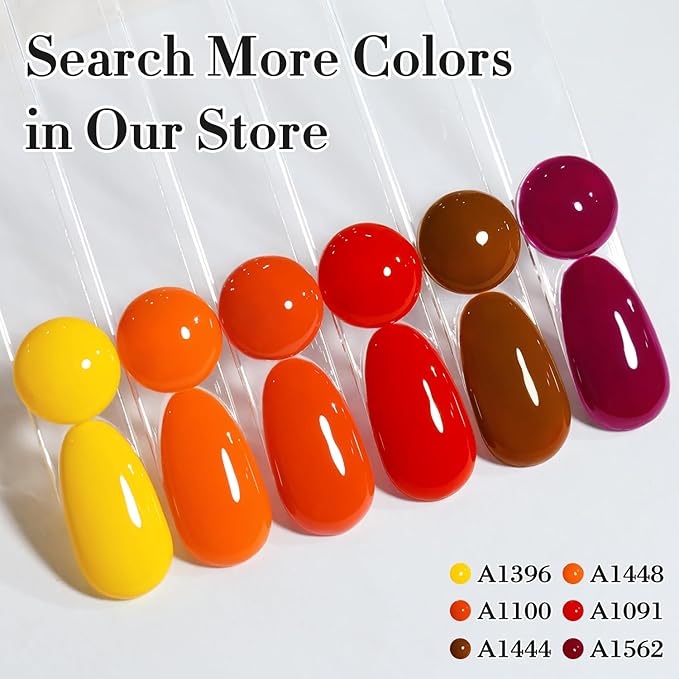 Double Rhythm 0.50 OZ Gel Polish Hema Free Same Color Same Bottle Golden Round Translucent Neutral Natural Milky 15 ML Jelly UV Polish Art DIY at Home (Purple Red-C1562)