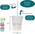 Rolling Sands 16 Oz. Reusable Plastic Stadium Cups - Image 2
