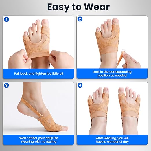 Bunion Corrector for Women and Men,Union Relief Protector Guards for the Thumb and Little Toe,Toe Corrector for Left and Right Foots, 1 Pair(L)