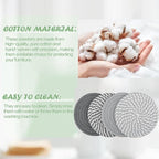 4.8 inch Drink Coasters Set of 4, Cotton Woven Coasters - Image 4