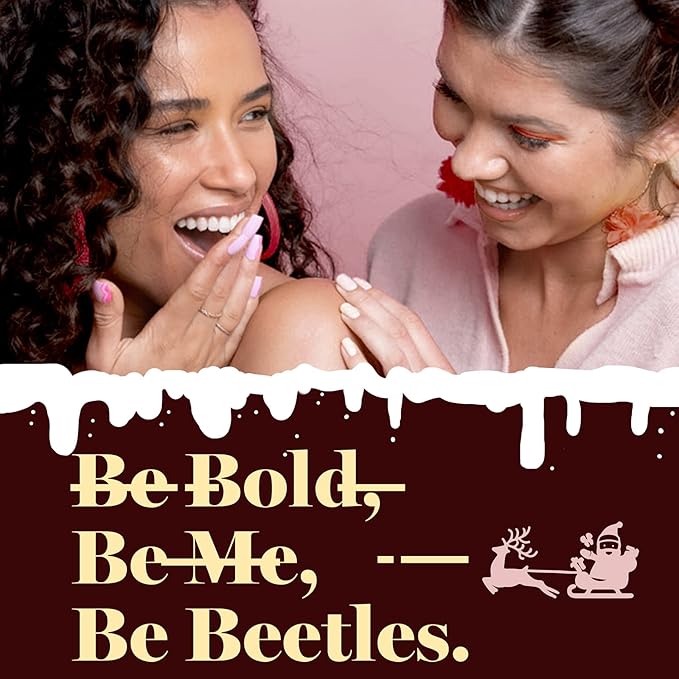 Beetles Winter Gel Nail Polish - 6 Colors Fall Burgundy Red Brown Champagne Gold Brown Gel Polish, Soak off Uv Lamp Nail Manicure Kit DIY Gifts for Women