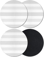Minimalist Geometric Coasters Set of 4, Absorbent Coasters by Unknown