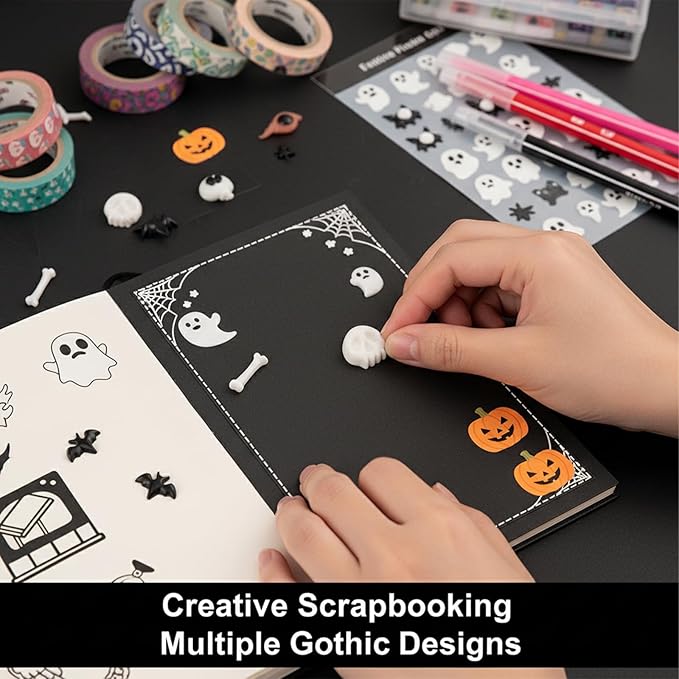 2 Pcs Halloween Silicone Nail Art Molds for Women Resin Nail Design