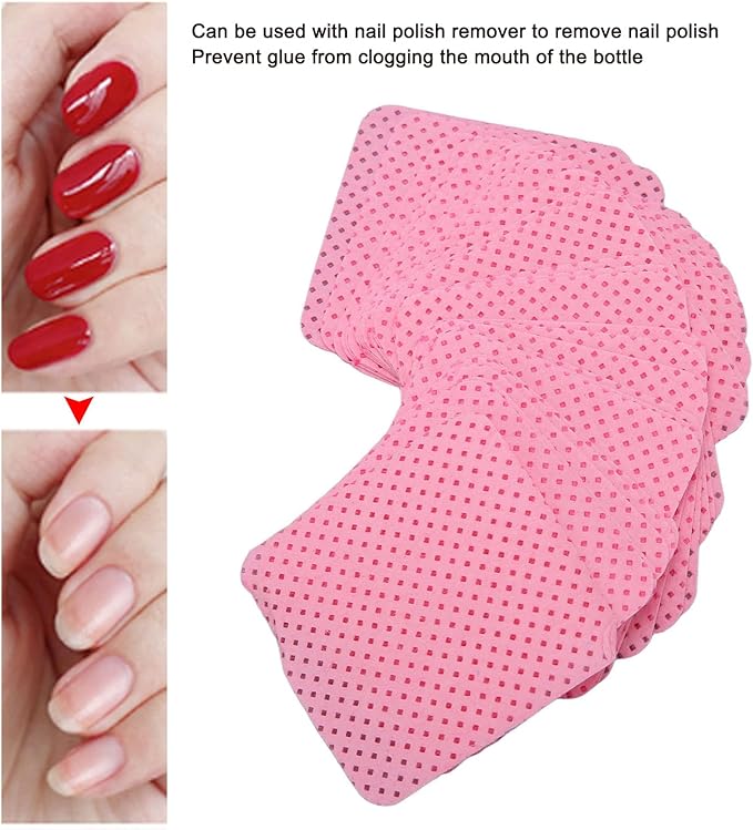 Lint for f ree Nail Wipes , 1000pcs Lash Extension Glue Wipes , Lint for f ree Wipes , Soft Nail Polish Remover Wipes , Eyelash Extension Glue washing Pad , Nail Supplies , for Lash Extension Supplies
