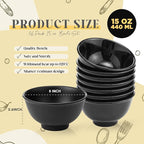 Tioncy 36 Pcs Bowls Set Unbreakable Dessert Soup Salad Bowls - Image 2