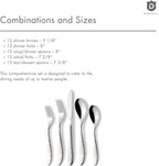 Hammered Silverware Set | Premium 18/10 Stainless Steel Flatware Service - Image 8