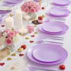 EI 150pcs Purple Plastic Plates - Image 3