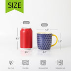 Selamica 10 oz Coffee Mugs Set of 6 - Image 2