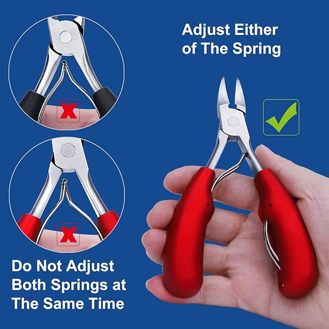 Toenail Clippers, Nail Clipper for Seniors Thick Toenails, Ingrown Heavy Duty Nail Clippers, Extra Large Professional Adult Toe Nail Clipper Sets with Long Handle