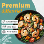 Ramen Bowls Sets of 8, Unbreakable & Thick Wheat Straw Bowls 40 OZ, - Image 3