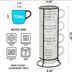 Signature Housewares Stackable Coffee Mug Tower Set - Image 2