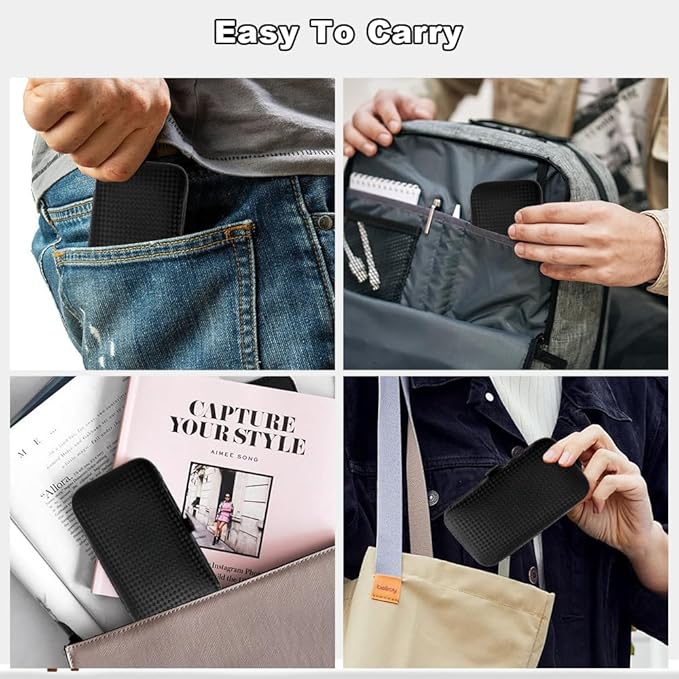 Manicure Kit Christmas Stocking Stuffers for Men, Manicure Set, Nail Clippers Kit, 7 Pcs Manicure Pedicure Kit, Black Nail Care Kit Christmas Gifts for Men Teens Boys Dad Boyfriend Father Women Mom