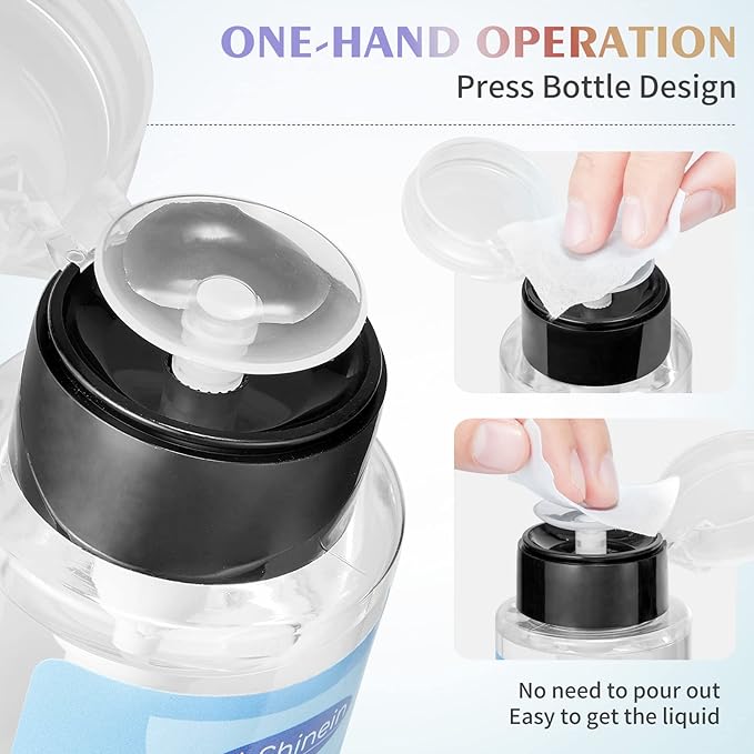 200ml Nail Slip Solution, 4-in-1 Poly Nail Gel Slip Solution Poly Nail Extension Gel Liquid Slip Solution Builder Gel, Nail Cleaner Liquid Nail Polish Remover with Nail Brush Nail Art