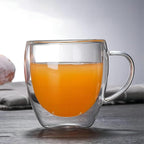 Espresso Cups Set Of 2, Double Walled Glass Coffee Mugs - Image 4