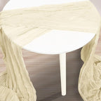 1 Pack Beige Cheesecloth Table Runner 35x120 Inch 10Ft Rustic Gauze Cheese - Image 3