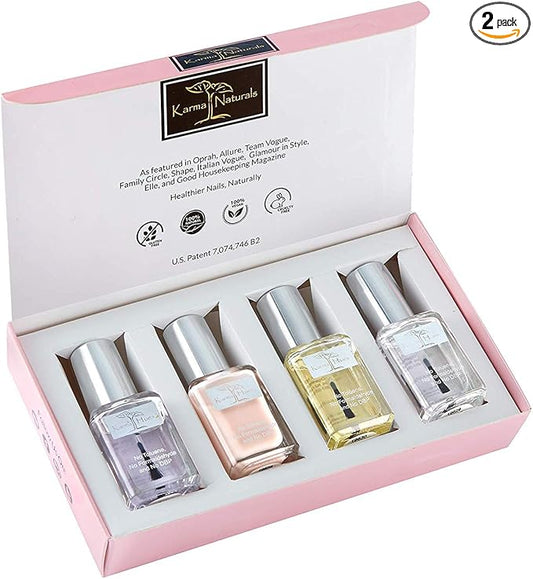 karma organic Beautiful Natural Nail Polish Set- Non-Toxic Nail Art, Vegan and Cruelty-Free Nail Paint