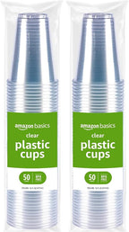 Amazon Basics Disposable Clear Plastic Cups by AmazonBasics