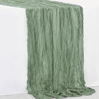 12 Pack Sage Green Cheesecloth Table Runner 35x120 Inch 10Ft Rustic Gauze - Image 7