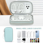 FYY Electronic Organizer, Travel Tech Pouch Bag, Mint Green | Wrist Strap - Image 6