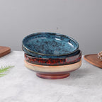 Ceramic Fruit Bowl for Kitchen Counter, Decorative Pedestal Bowl for Table - Image 4