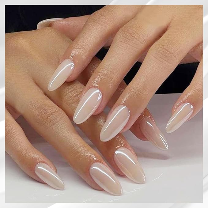 Allstarry Glaze White Chrome Nail Powder Metallic Sheer Donut Effect Aurora Magic Nail Glitter Powder Transparent Glossy Nail Powder Ice Aurora Dust Nail Powder for Nail Art Decoration Resin Craft