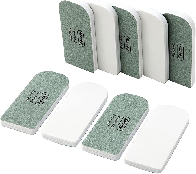 Nail Files and Buffers for Natural Nails Smooth and Polish Gel Surface 400/600/4000 Grit (B-Arch)