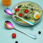 Rainbow Salad Server Set, Berglander Stainless Steel Salad Serving Set - Image 4