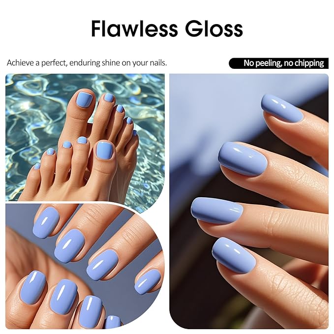 VENALISA Blue Gel Nail Polish 1 Pcs 10ML Pastel Blue Gel Polish Soak Off Salon Manicure DIY at Home Nail Art For Girls Women