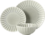 Gibson Elite Peach Orchard 12-Piece New Bone China Dinnerware Set Service - Image 7