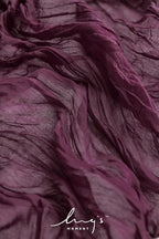 Ling's Moment Deep Purple Gauze Cheesecloth Table Runner, 14FT | Purple Sheer - Image 3