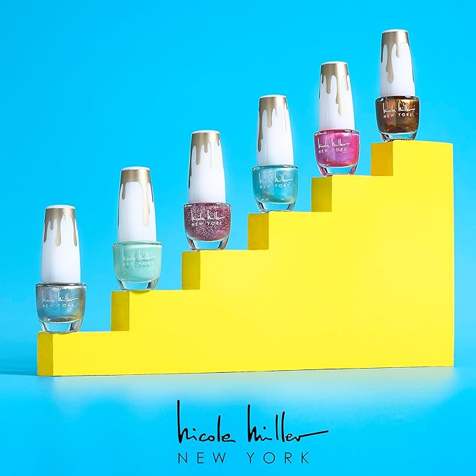 Nicole Miller Gel Nail Polish Set - 20 Piece Collection With Glossy Colors, Women's and Girls' Gel (Fingernail and Toenail) Manicure