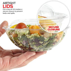 Stock Your Home 24oz Clear Plastic Salad Bowls - Image 4