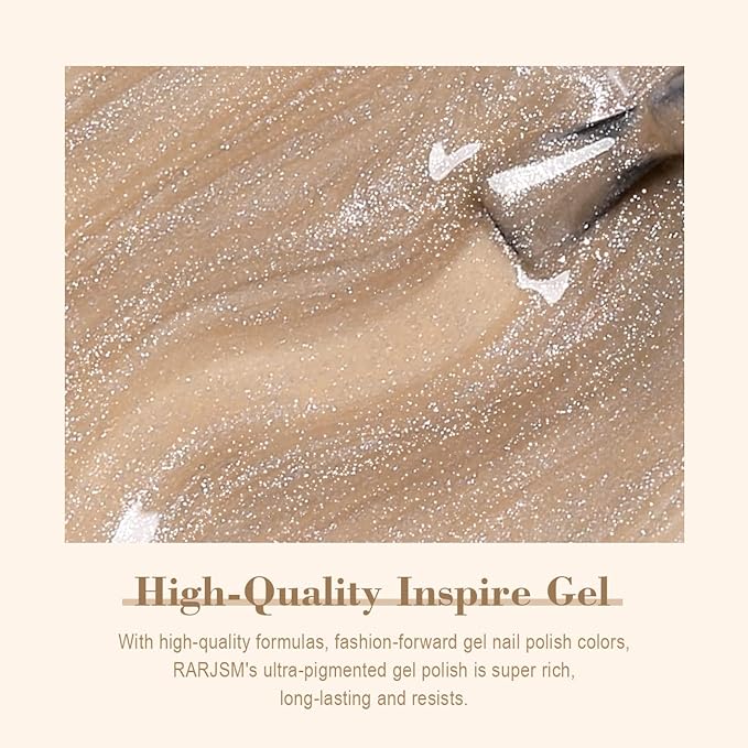 RARJSM Cat Eye Gel Polish 9D Cateye Silver Glitter Champagne Gold Galaxy Universal Velvet Effect Ice Gel Nail Polish Single Bottle with Magnetic Stick UV LED Curing Require Soak Off Home Salon 15ml
