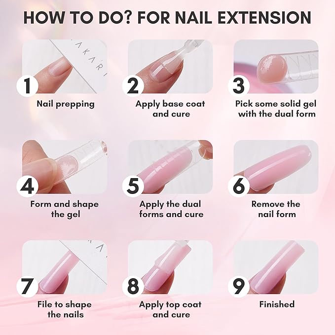 Makartt 3D Nail Gel Art: 3D Sculpting Gel Carving DIY Manicure,Solid Gels Builder for Nails Starter Kit, Clear Nude Pink 4 Colors for Extension, Molding Hard Gels with Silicone Molds Sculpture Brush