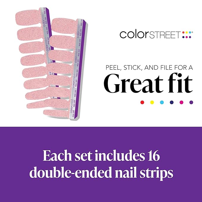Color Street Blushing in Flushing Nail Strips