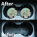 2pcs Cute Sea Turtles Car Coasters, Absorbent Universal neoprener Cup Holder - Image 5