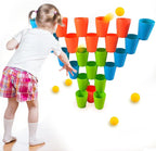 3-in-1 Cup Stacking Set; Toddler to Young Kids Quick Stacking Cups Game; - Image 6