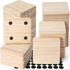 60 PCS Unfinished Wood Coasters, Solid Wooden Blanks by GOHDODD